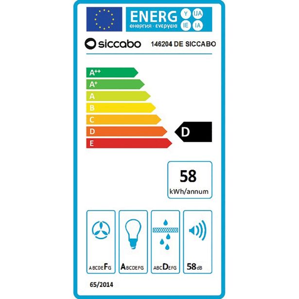 PODVGRADNA KUHINJSKA NAPA SICCABO ATENA 60 BWE