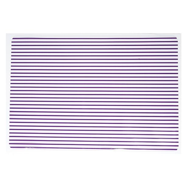 POGRINJEK 46X30 CM TRANSPARENT ČRTAST LILA