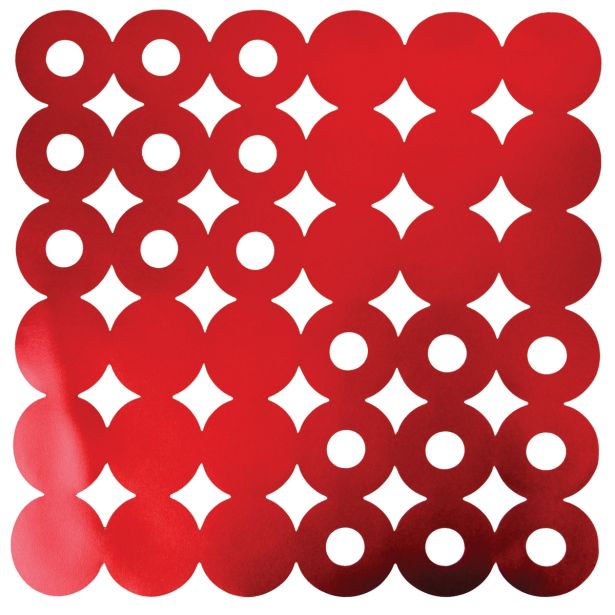 POGRINJEK SIRETESSILE 33X45 CM GEOMETRIC ZLAT/RDEČ/ČRN