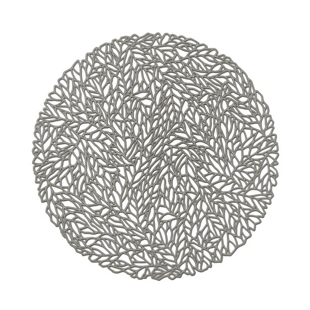 POGRINJEK ZELLER PRESENT LEAVES SIVI PVC FI 35 CM