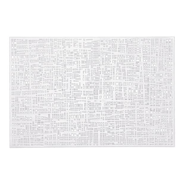 POGRINJEK ZELLER PRESENT SCRIBBLE BELI PVC 30X45 CM