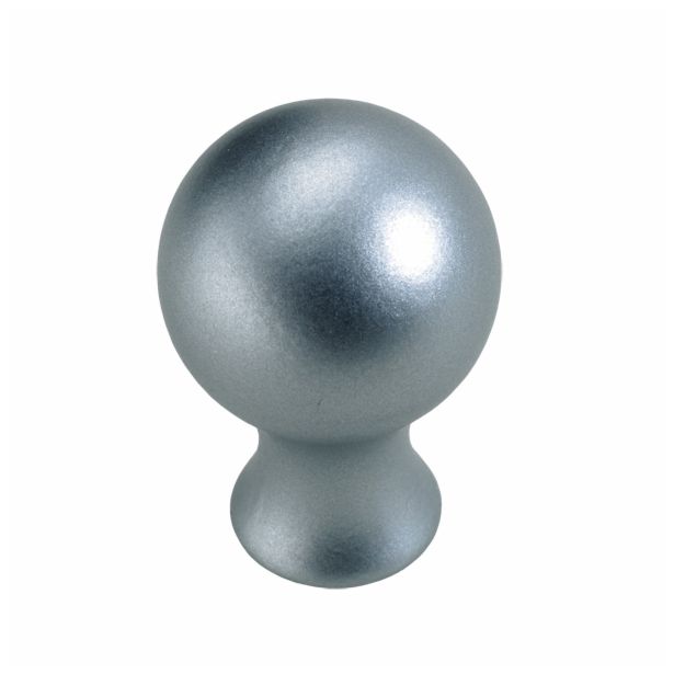 POHIŠTVEN GUMB HETTICH DIY, FI 20 MM,  IZGLED ALUMINIJ