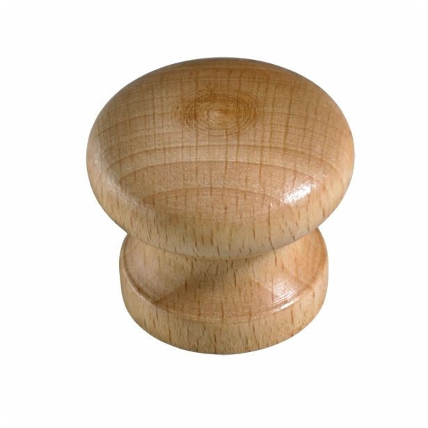 POHIŠTVEN GUMB HETTICH DIY, FI 35X29 MM, LESEN, LAKIRANA BUKEV