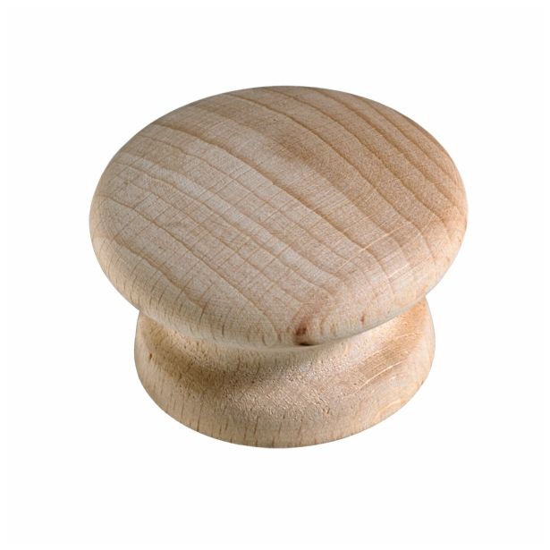 POHIŠTVEN GUMB HETTICH DIY, FI 44X29 MM, LESEN, SUROVA BUKEV