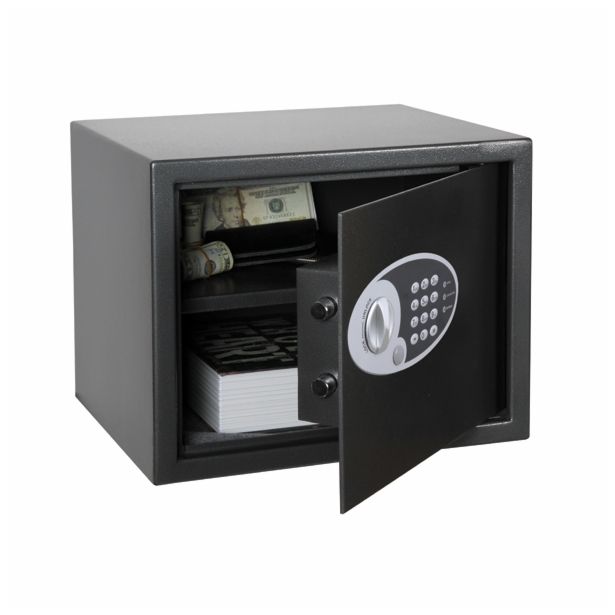 POHIŠTVENI TREZOR MQ 300X380X300 MM TIPKOVNICA SIV