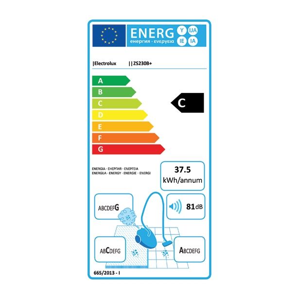 POKONČNI SESALNIK ELECTROLUX ZS 230 B+