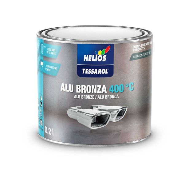POKRIVNI PREMAZ HELIOS TESSAROL ALU BRONZA 350°C ČRNA 0.2 L