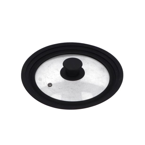 POKROVKA 20+22+24 CM STEKLENA Z ROBOM SILIKON