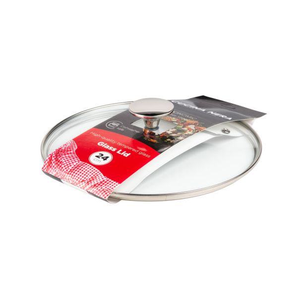 POKROVKA ROSMARINO Z JEKLOM CUCINA NERA 24CM