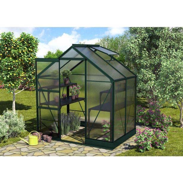 POLIKARBONATNI RASTLINJAK VITAVIA APOLLO 2500 VP6MM 2X1.4M SMARAGDNA