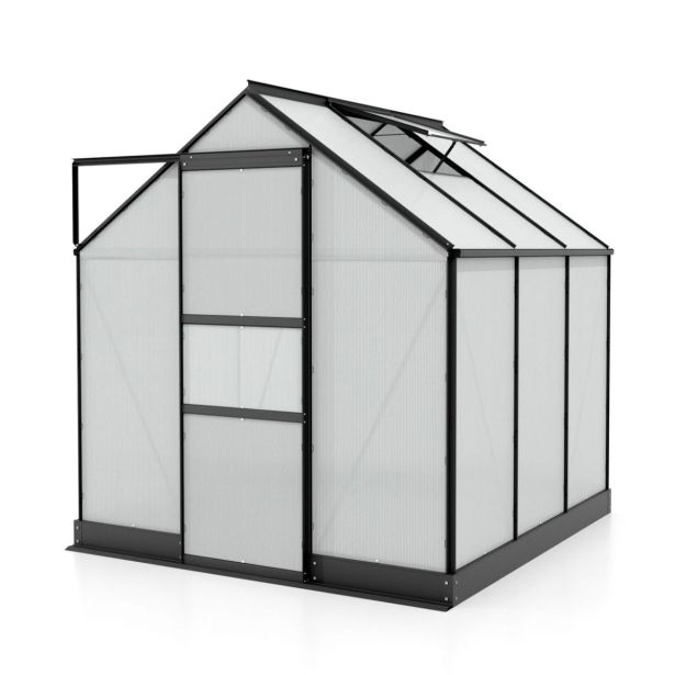 POLIKARBONATNI RASTLINJAK VITAVIA APOLLO 3800 VP4MM 2X2M ČRNA