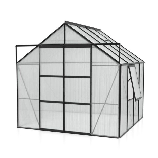 POLIKARBONATNI RASTLINJAK VITAVIA JUPITER 6700 VP 4MM ČRNA 2.6X2.6M