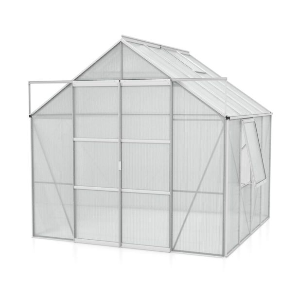 POLIKARBONATNI RASTLINJAK VITAVIA JUPITER 6700 VP 6MM ALU 2.6X2.6M