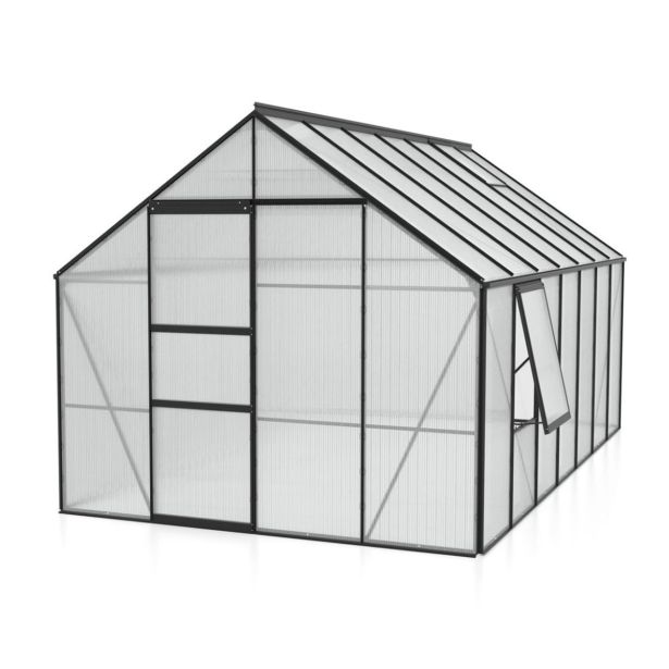 POLIKARBONATNI RASTLINJAK VITAVIA MERIDIAN 1 11500 VP4MM ČRNA 2.6X4.45M