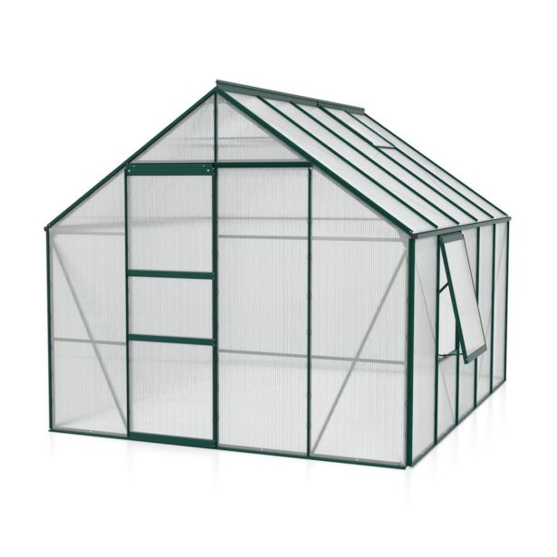 POLIKARBONATNI RASTLINJAK VITAVIA MERIDIAN 1 8300 VP4MM SMARAGDNA 2.6X3.2M