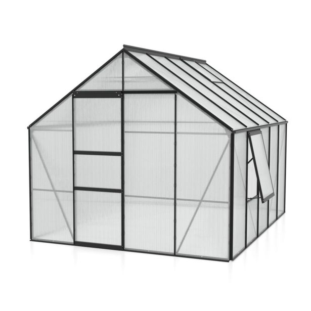 POLIKARBONATNI RASTLINJAK VITAVIA MERIDIAN 1 8300 VP6MM ČRNA 2.6X3.2M