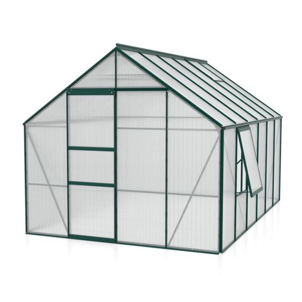 POLIKARBONATNI RASTLINJAK VITAVIA MERIDIAN 1 9900 VP4MM SMARAGDNA 2.6X3.8M