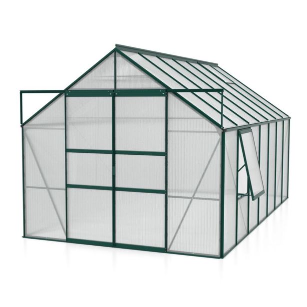 POLIKARBONATNI RASTLINJAK VITAVIA MERIDIAN 2 11500 VP4MM SMARAGDNA 2.6X4.4M