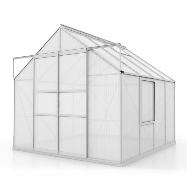 POLIKARBONATNI RASTLINJAK VITAVIA MERIDIAN 2 6700 VP4MM ALU 2.6X2.6M