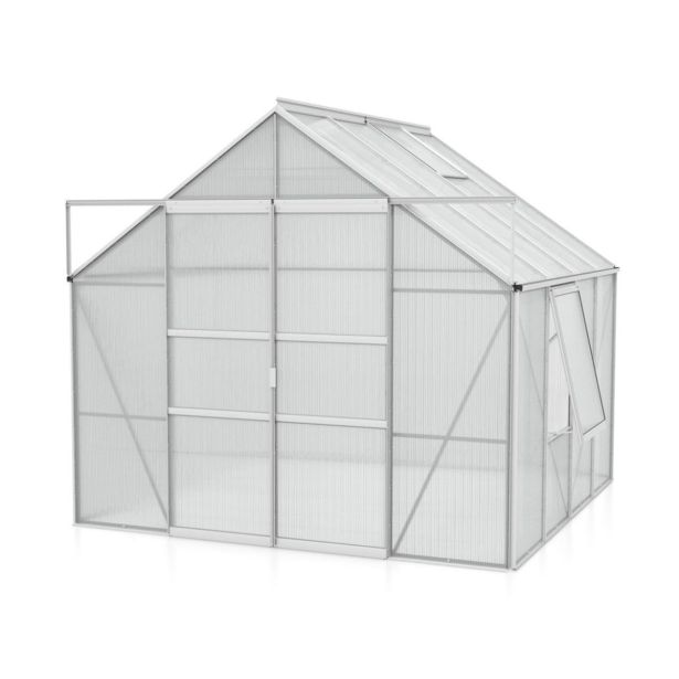 POLIKARBONATNI RASTLINJAK VITAVIA MERIDIAN 2 6700 VP4MM ALU 2.6X2.6M