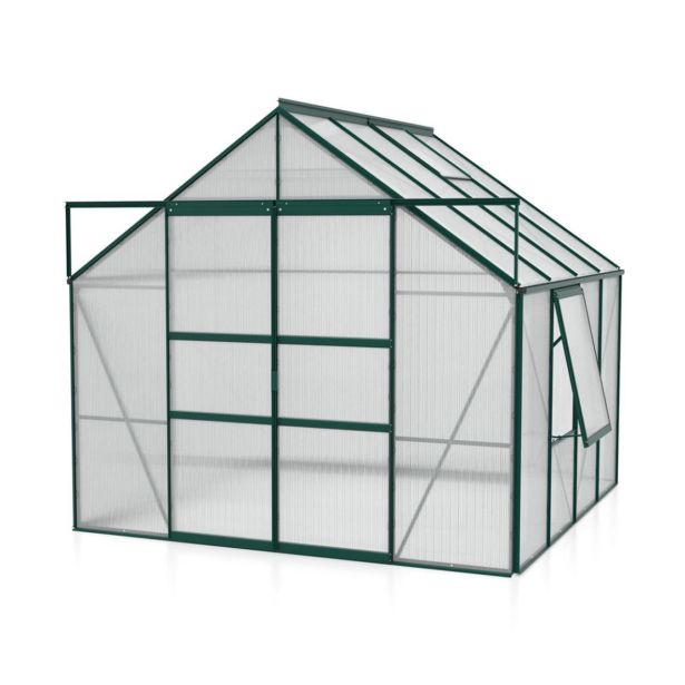 POLIKARBONATNI RASTLINJAK VITAVIA MERIDIAN 2 6700 VP4MM SMARAGDNA 2.6X2.6M