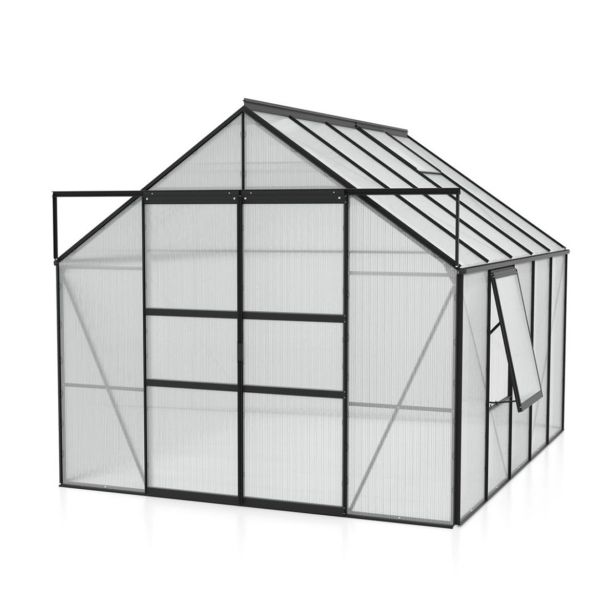 POLIKARBONATNI RASTLINJAK VITAVIA MERIDIAN 2 8300 VP4MM ČRNA 2.6X3.2M