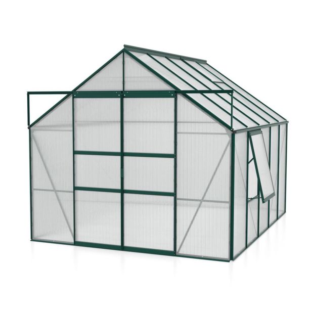 POLIKARBONATNI RASTLINJAK VITAVIA MERIDIAN 2 8300 VP4MM SMARAGDNA 2.6MX3.2M