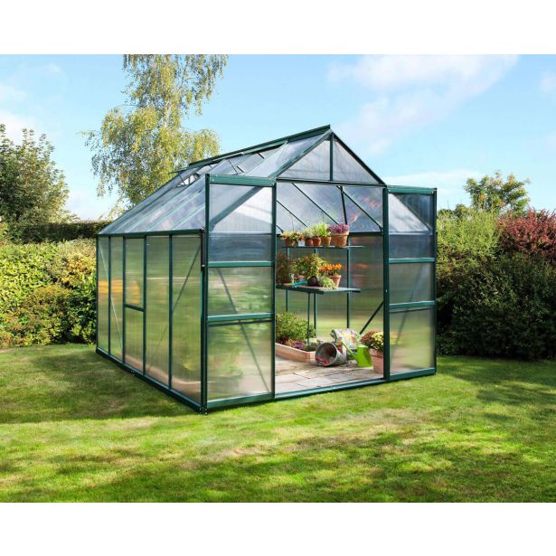 POLIKARBONATNI RASTLINJAK VITAVIA MERIDIAN 2 8300 VP4MM SMARAGDNA 2.6MX3.2M