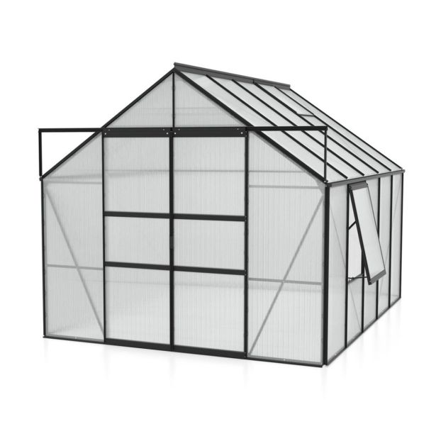 POLIKARBONATNI RASTLINJAK VITAVIA MERIDIAN 2 8300 VP6MM ČRNA 2.6X3.2M