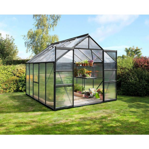 POLIKARBONATNI RASTLINJAK VITAVIA MERIDIAN 2 8300 VP6MM ČRNA 2.6X3.2M