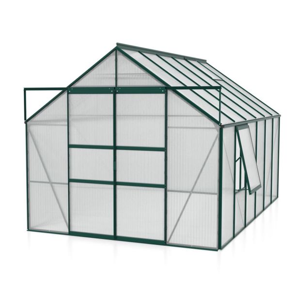 POLIKARBONATNI RASTLINJAK VITAVIA MERIDIAN 2 9900 VP4MM SMARAGDNA 2.6X3.8M