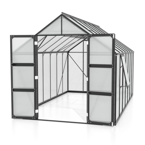POLIKARBONATNI RASTLINJAK VITAVIA OLYMP 11500 HKP4MM ČRNA 254X257X448