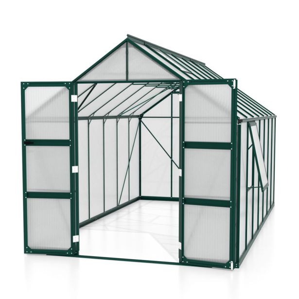 POLIKARBONATNI RASTLINJAK VITAVIA OLYMP 11500 HKP6MM SMARAGDNA 254X257X448