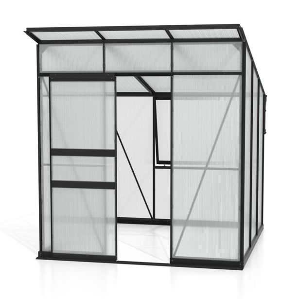 POLIKARBONATNI RASTLINJAK VITAVIA PALMA 4450 HKP 6 MM, ČRNA