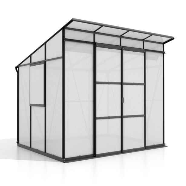 POLIKARBONATNI RASTLINJAK VITAVIA PLAYA 5900 VP6MM 2.5X2M ČRNA