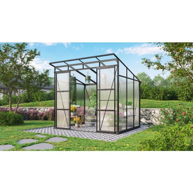 POLIKARBONATNI RASTLINJAK VITAVIA PLAYA 5900 VP6MM 2.5X2M ČRNA