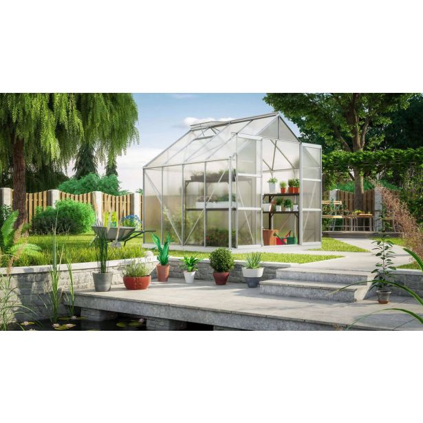 POLIKARBONATNI RASTLINJAK VITAVIA URAN 6700 HKP 4 MM ALUMINIJ 246X257X258