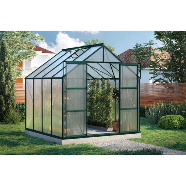 POLIKARBONATNI RASTLINJAK VITAVIA URAN 6700 HKP 6 MM SMARAGDNA 246X257X258