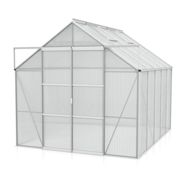 POLIKARBONATNI RASTLINJAK VITAVIA URAN 8300 HKP 6 MM ALUMINIJ 246X257X321