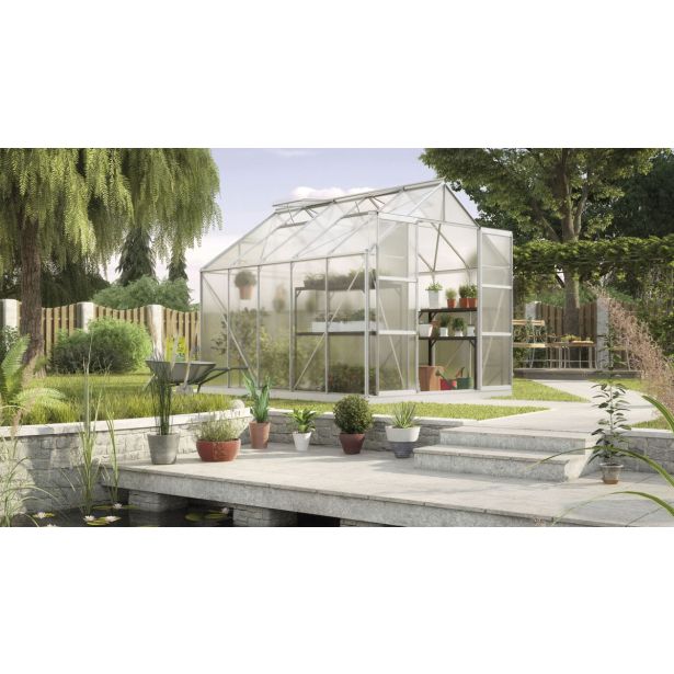 POLIKARBONATNI RASTLINJAK VITAVIA URAN 8300 HKP 6 MM ALUMINIJ 246X257X321