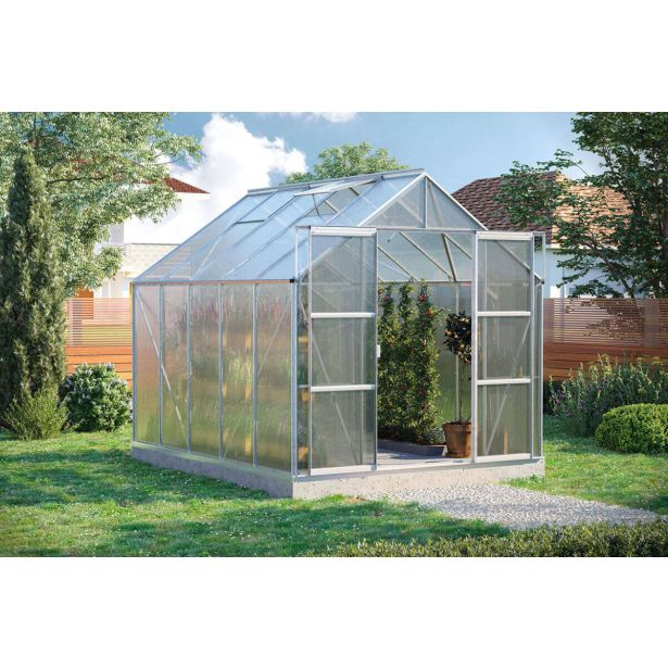 POLIKARBONATNI RASTLINJAK VITAVIA URAN 8300 HKP 6 MM ALUMINIJ 246X257X321