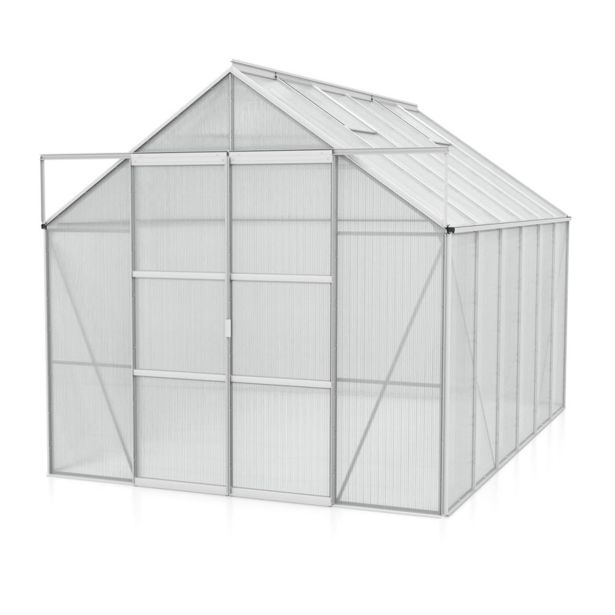 POLIKARBONATNI RASTLINJAK VITAVIA URAN 9900 HKP 6 MM ALUMINIJ 246X257X383