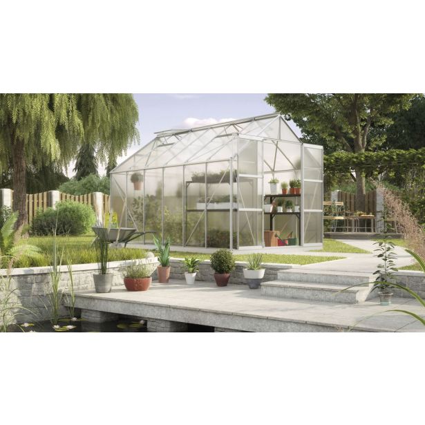 POLIKARBONATNI RASTLINJAK VITAVIA URAN 9900 HKP 6 MM ALUMINIJ 246X257X383