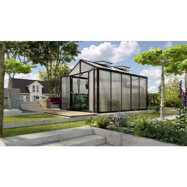 POLIKARBONATNI RASTLINJAK VITAVIA ZEUS COMFORT 10000 VP16MM ČRNA 2.6X3.9M