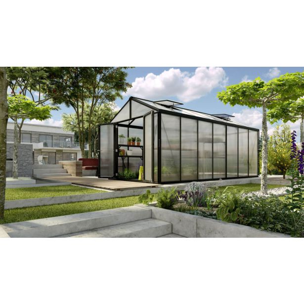 POLIKARBONATNI RASTLINJAK VITAVIA ZEUS COMFORT 13800 VP16MM ČRNA 2.6X5.4M