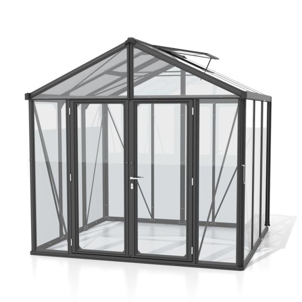 POLIKARBONATNI RASTLINJAK VITAVIA ZEUS COMFORT 6200 HKP3MM, ČRNA 258X242X250