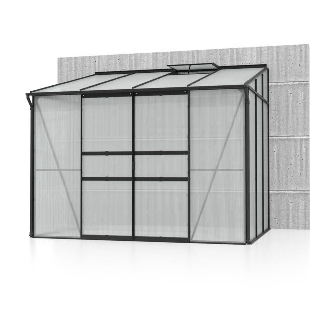 POLIKARBONATNI RASTLINJAK VITAVIA ZIDNI IDA 5200 VP 4MM ČRNA 2.6X2M