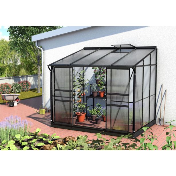 POLIKARBONATNI RASTLINJAK VITAVIA ZIDNI IDA 5200 VP 6MM ČRNA 2.6X2M