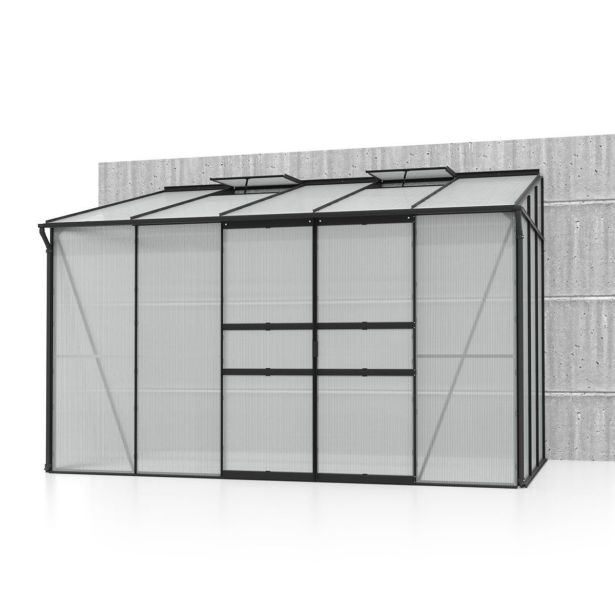 POLIKARBONATNI RASTLINJAK VITAVIA ZIDNI IDA 6500 VP 4MM ČRNA 3.2X2M