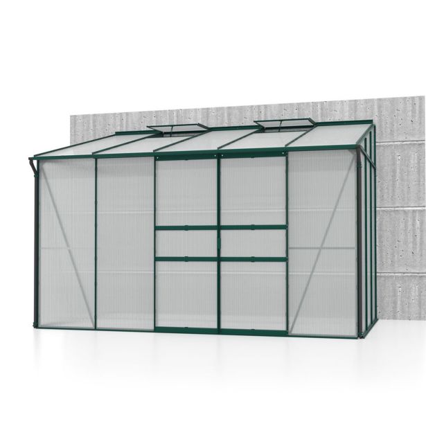 POLIKARBONATNI RASTLINJAK VITAVIA ZIDNI IDA 6500 VP 6MM SMARAGDNA 3.2X2M